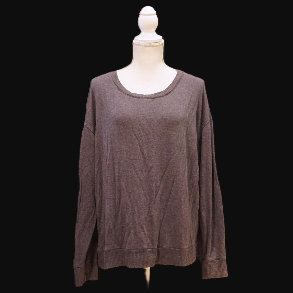 Splendid Long Sleeve Smoky Purple Heather Lightweight Sweater Soft Women’s XXL